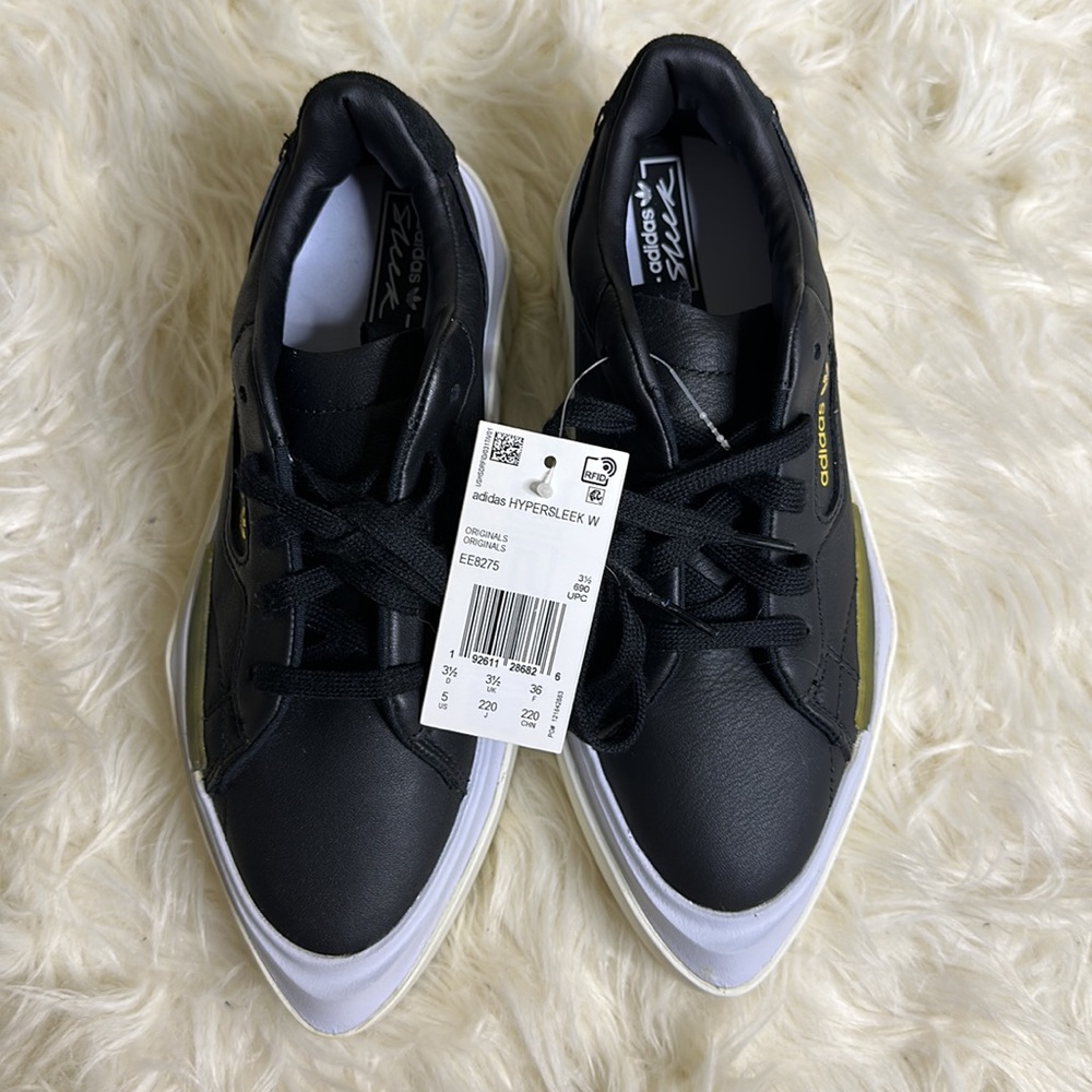 Adidas Womens Hypersleek Black Fashion Sneaker Size 5 Medium (B  M) (2446038)